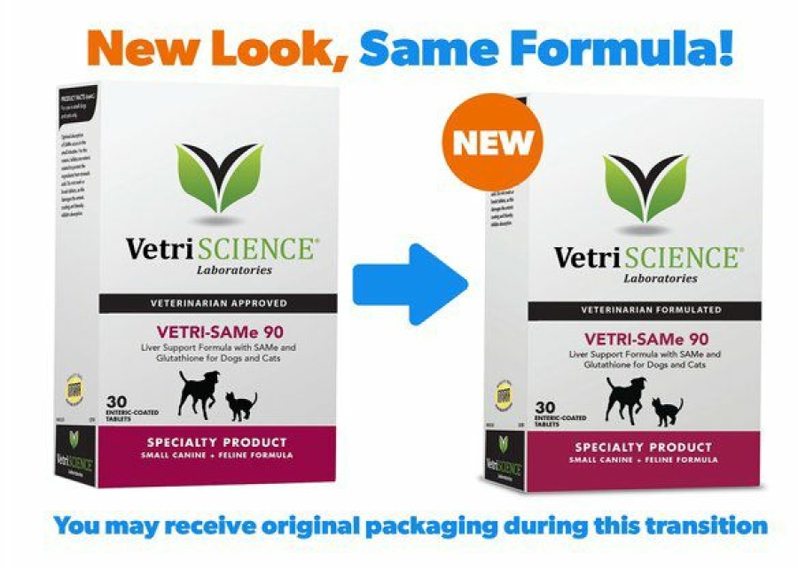 Cat Vitamins & Supplements * | Shop Vetriscience Vetri Same 90 Tablets Liver Supplement For Cats & Dogs, 30 Count