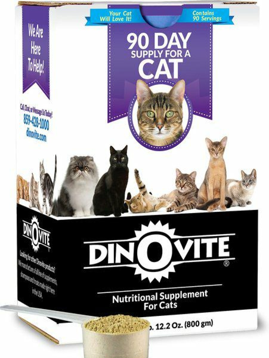 Cat Vitamins & Supplements * | Store Dinovite Daily Nutritional Supplement For Cats, 12.2-Oz Box