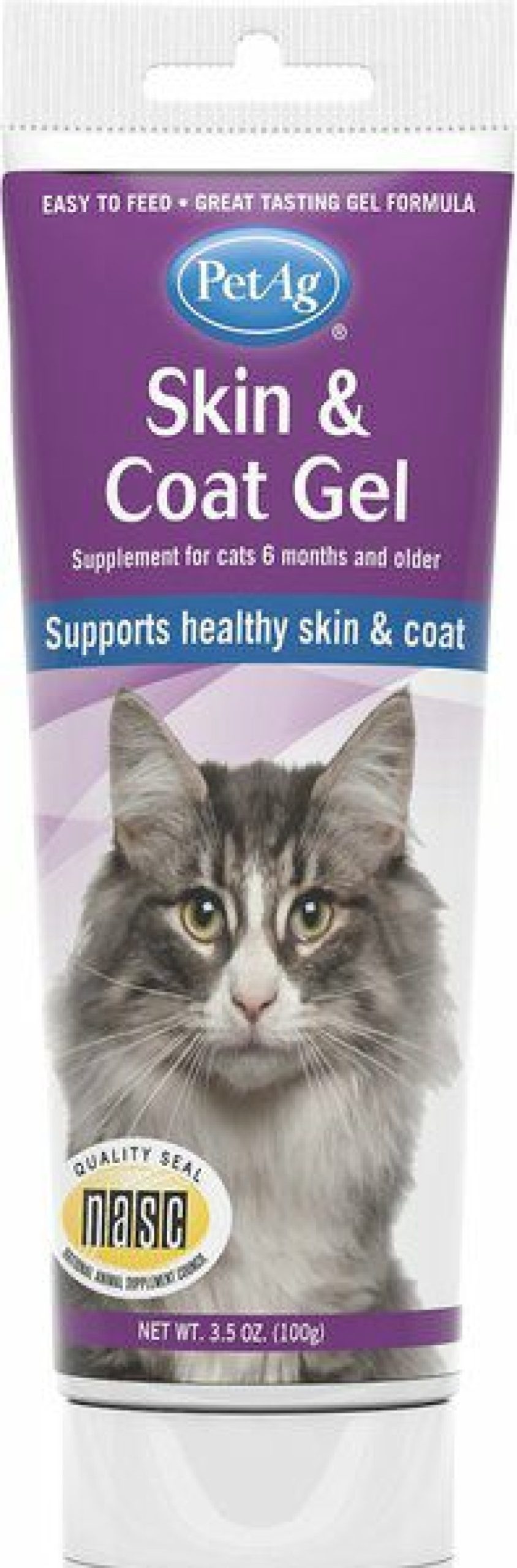 Cat Vitamins & Supplements * | Limited Edition Petag Gel Skin & Coat Supplement For Cats, 3.5-Oz Tube