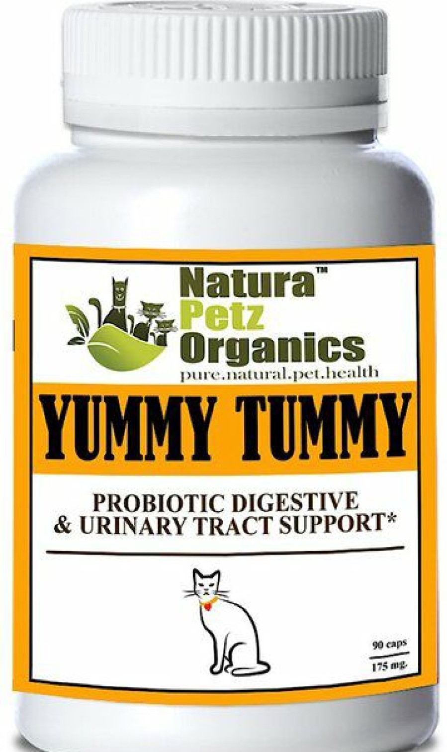 Cat Vitamins & Supplements * | Limited Edition Natura Petz Organics Yummy Tummy Cat Supplement, 90 Count