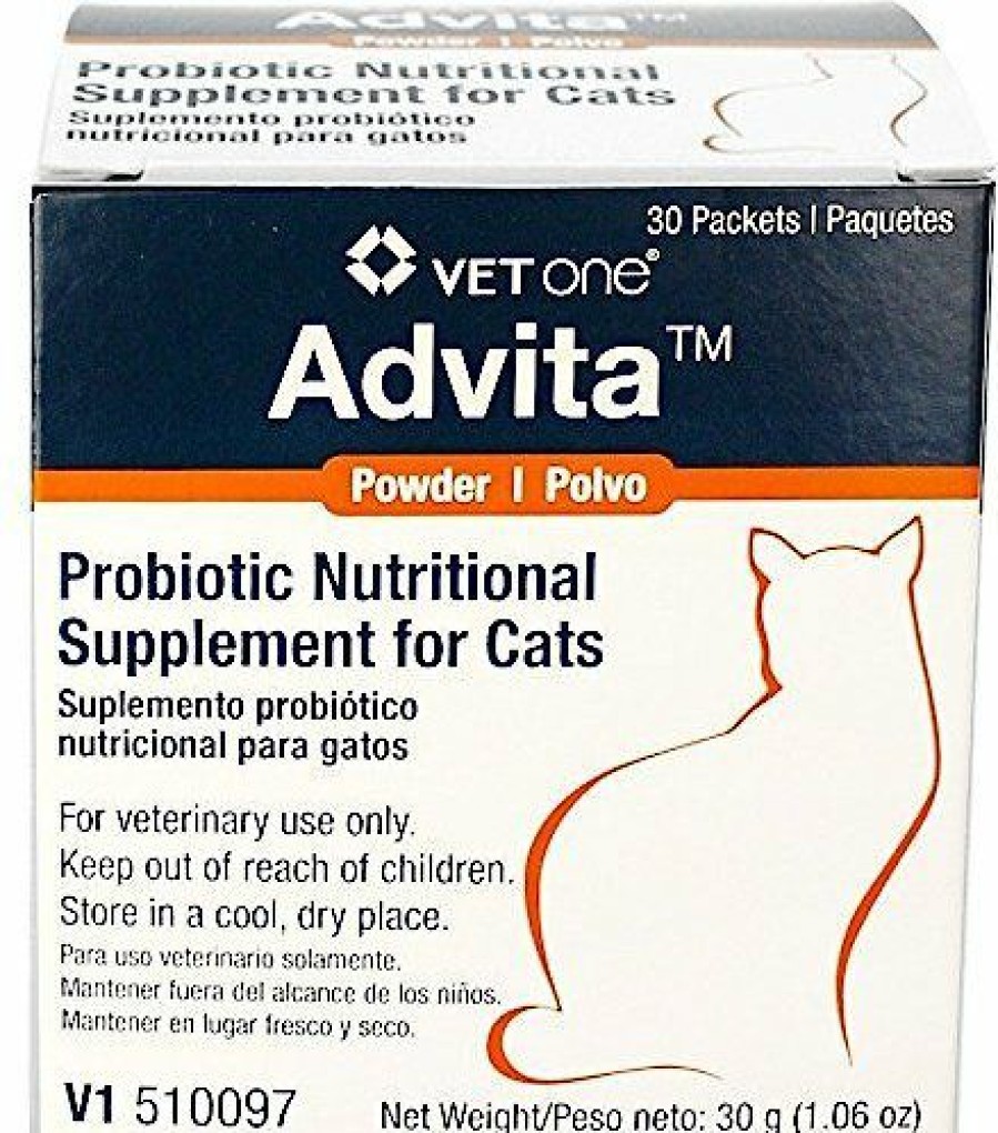 Cat Vitamins & Supplements * | New Vetone Advita Probiotic Nutritional Cat Supplement, 30 Count