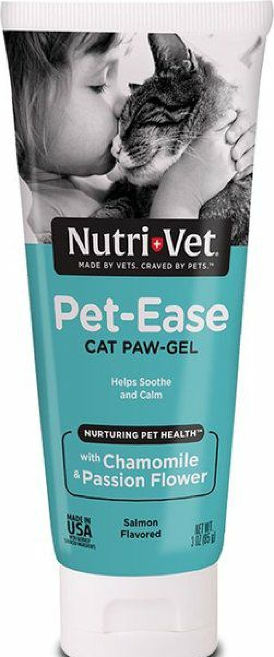 Cat Vitamins & Supplements * | New Nutri-Vet Pet-Ease Gel Calming Supplement For Cats, 3-Oz