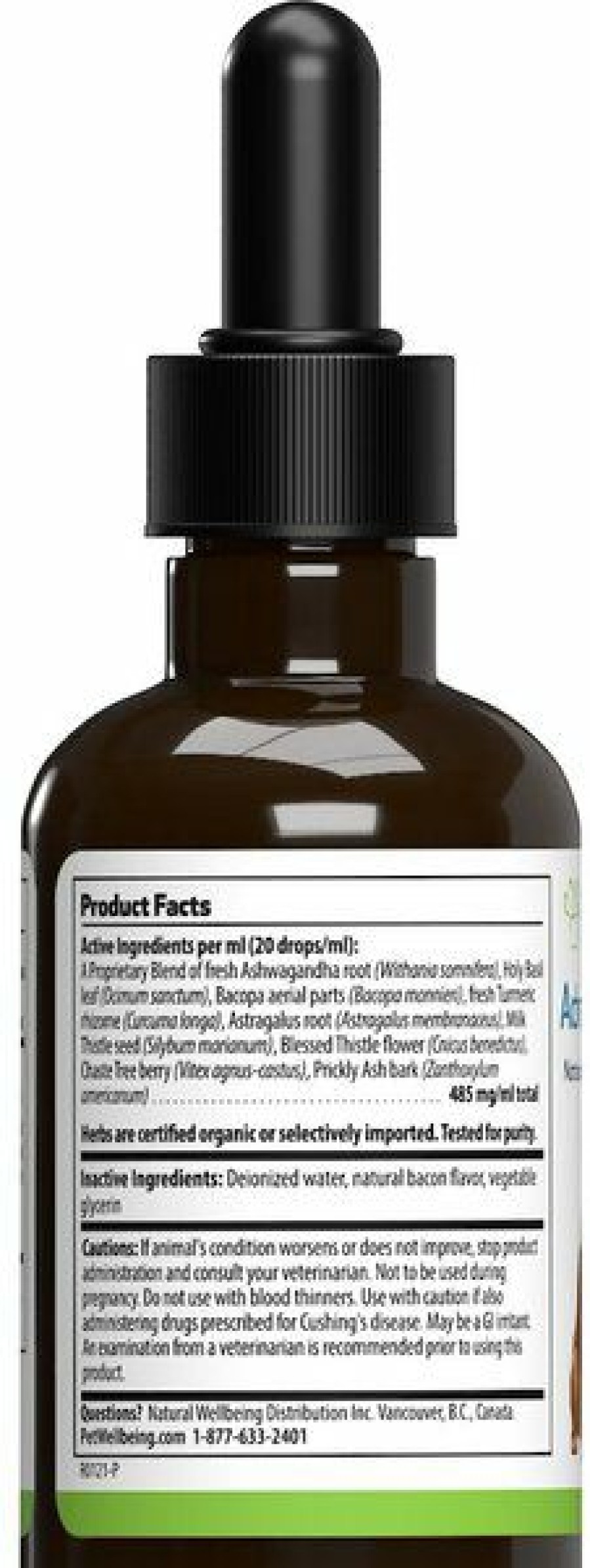 Cat Vitamins & Supplements * | Shop Pet Wellbeing Adrenal Harmony Gold Bacon Flavored Liquid Hormonal Supplement For Dogs & Cats, 2-Oz Bottle