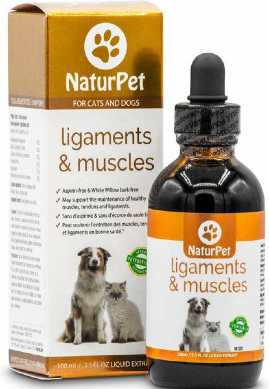 Cat Vitamins & Supplements * | Discount Naturpet Ligament & Muscles Pet Supplement, 100-Ml Bottle