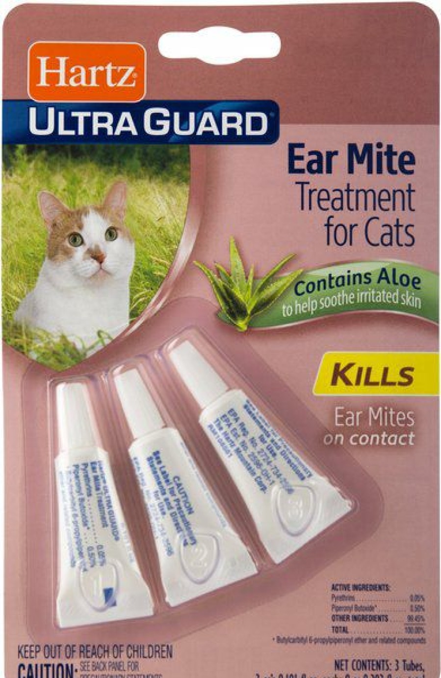 Cat Healthcare * | Store Hartz Medication For Ear Mites For Cats, 3 Count