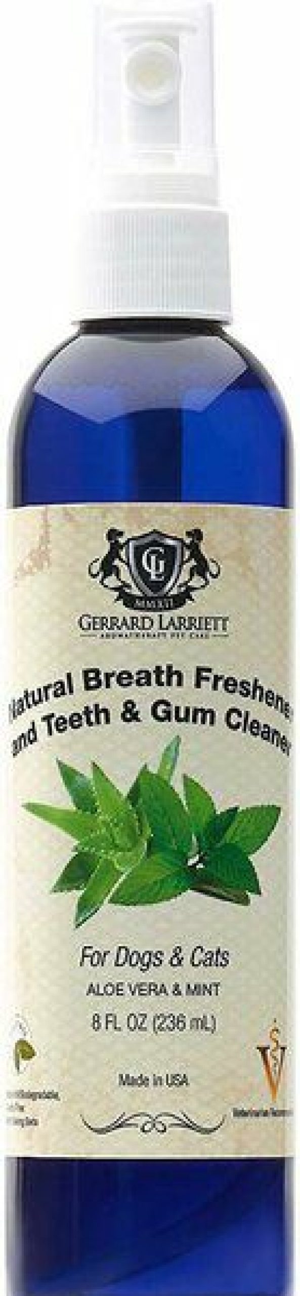 Cat Healthcare * | New Gerrard Larriett Aromatherapy Pet Care Dog & Cat Dental Spray, 8-Oz Bottle