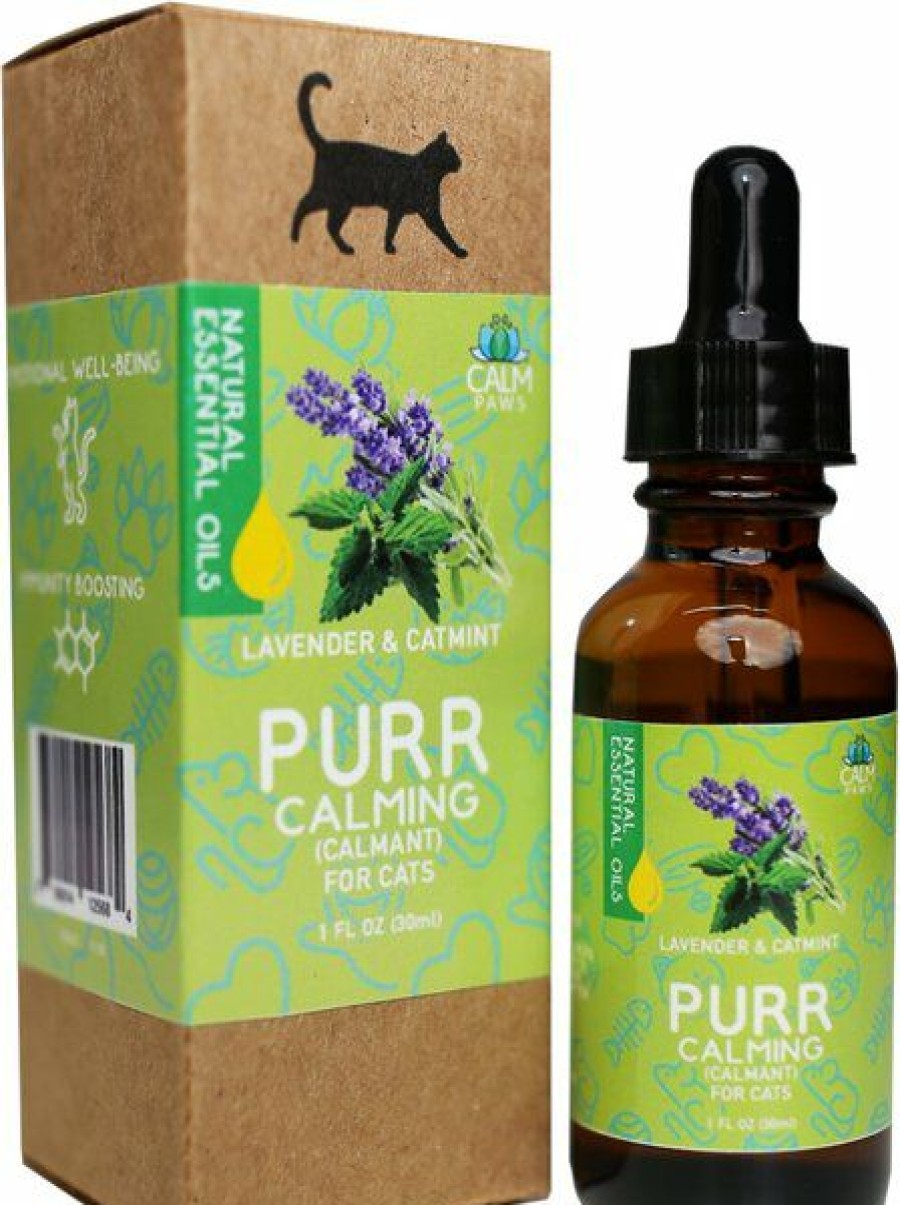 Cat Healthcare * | New Calm Paws Purr Calming Essential Oil For Cats, 1-Oz Bottle