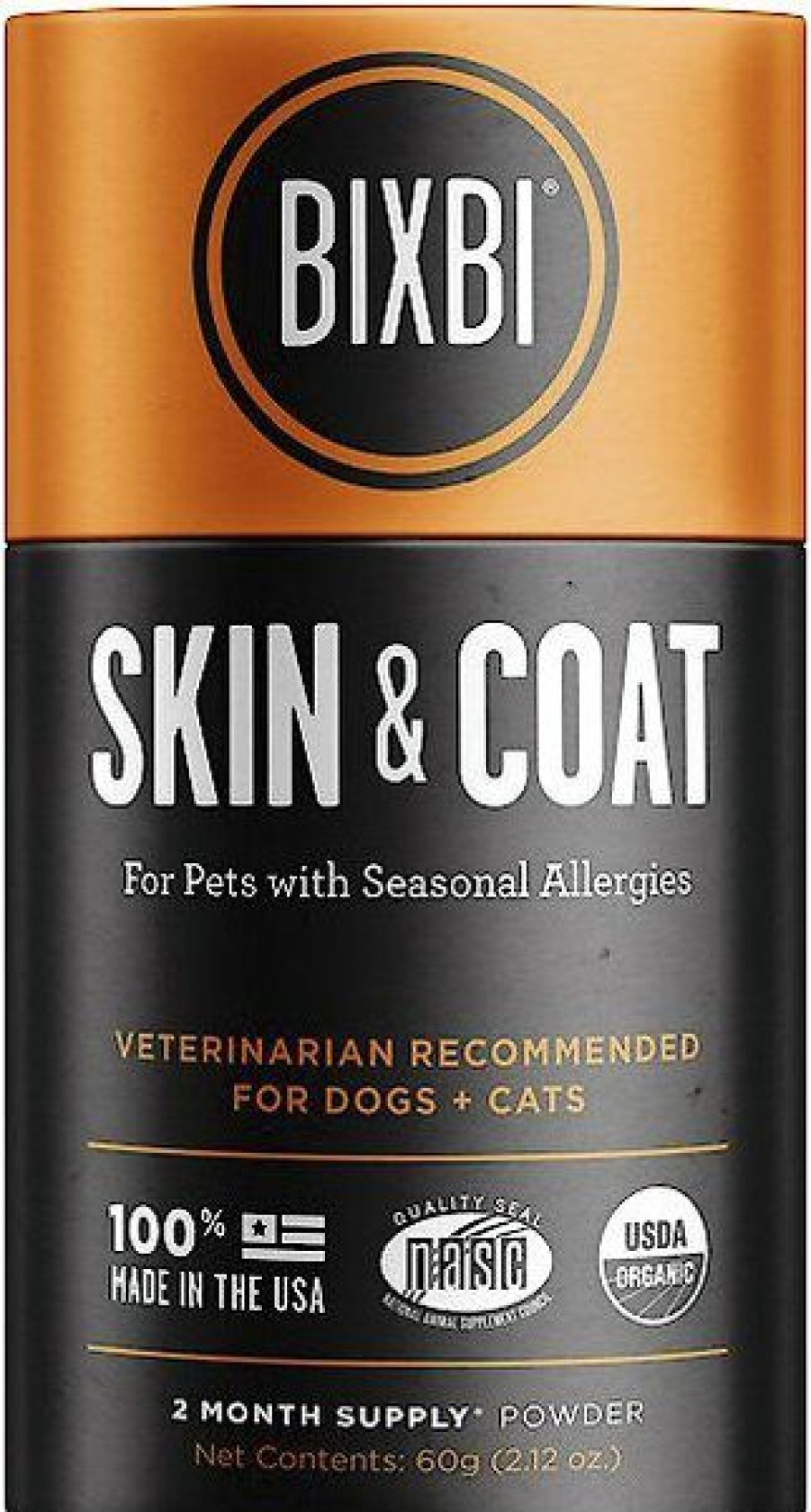 Cat Vitamins & Supplements * | Shop Bixbi Organic Pet Superfood Skin & Coat Daily Dog & Cat Supplement, 2.12-Oz Jar