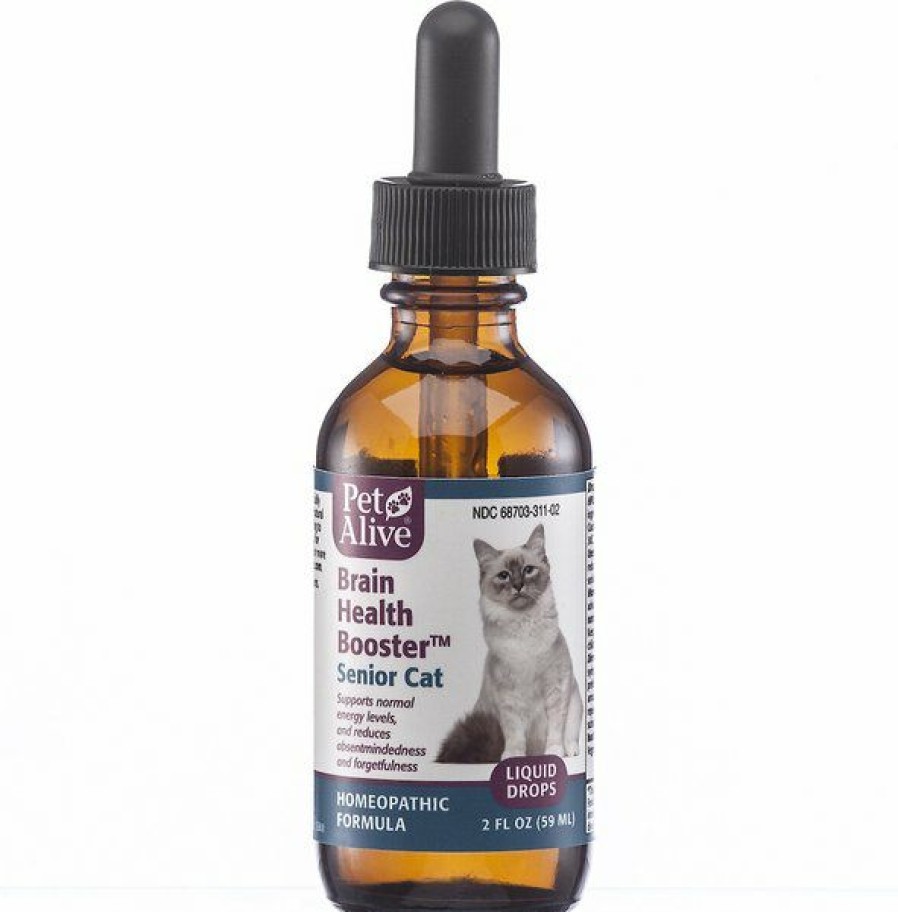 Cat Vitamins & Supplements * | New Petalive Brain Health Booster Senior Cat Supplement, 2-Oz Bottle