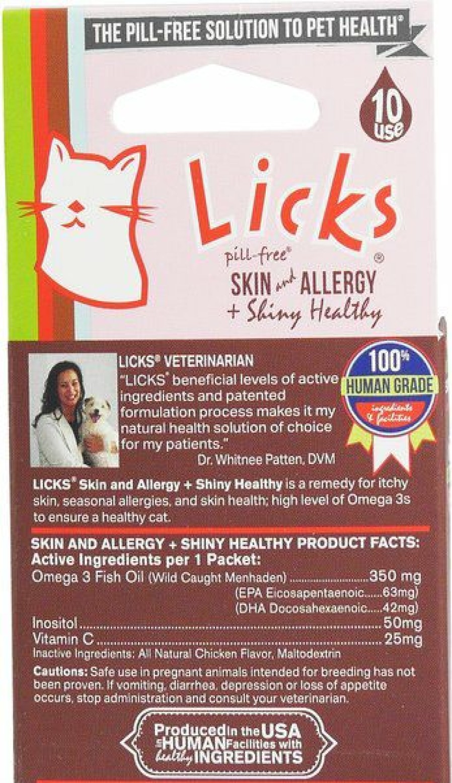 Cat Vitamins & Supplements * | New Licks Pill-Free Skin & Allergy Cat Supplement, 10 Count