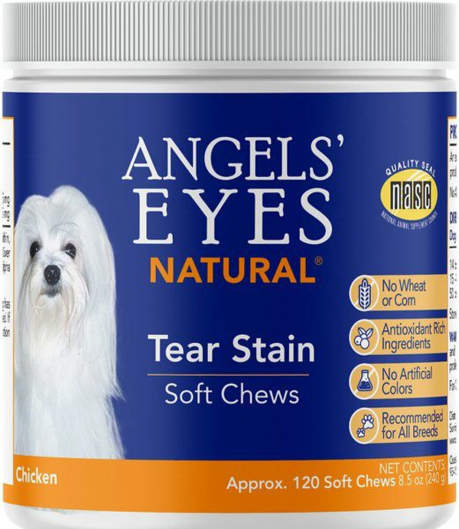 Cat Vitamins & Supplements * | Store Angels' Eyes Natural Chicken Flavored Soft Chew Tear Stain Supplement For Dogs & Cats, 120 Count