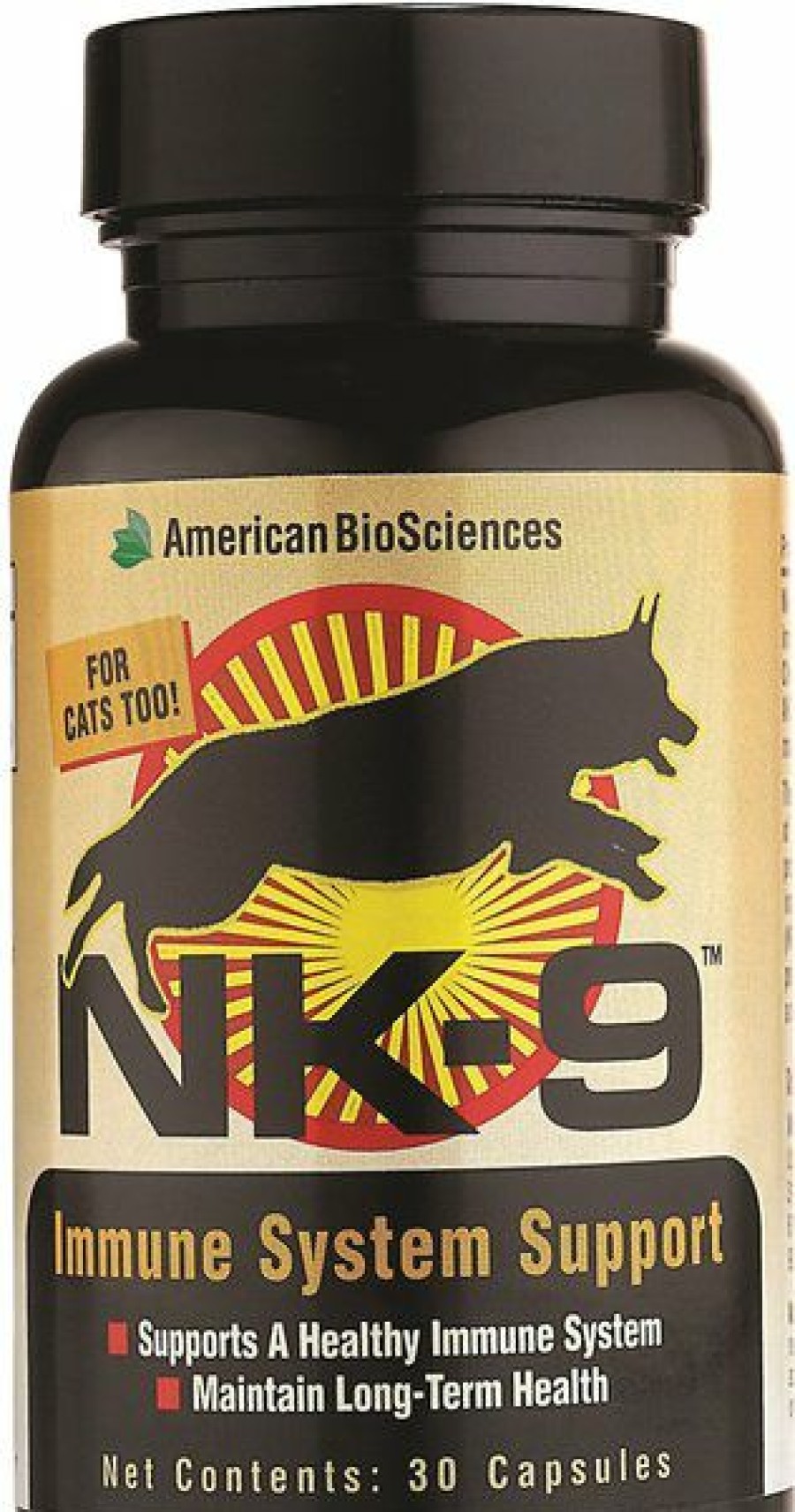 Cat Vitamins & Supplements * | New American Biosciences Nk-9 Immune System Support For Dogs & Cats, 30 Count