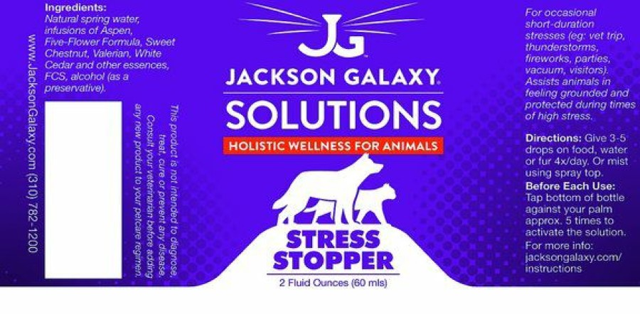 Cat Healthcare * | Shop Jackson Galaxy Solutions Solutions Stress Stopper Aromatherapy For Dogs & Cats, 2-Oz