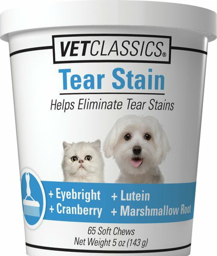 Cat Vitamins & Supplements * | Discount Vetclassics Tear Stain Soft Chews Dog & Cat Supplement, 65 Count