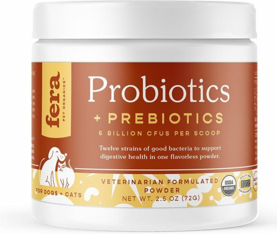 Cat Vitamins & Supplements * | Limited Edition Fera Pet Organics Probiotics With Organic Prebiotics For Dogs & Cats, 72-G