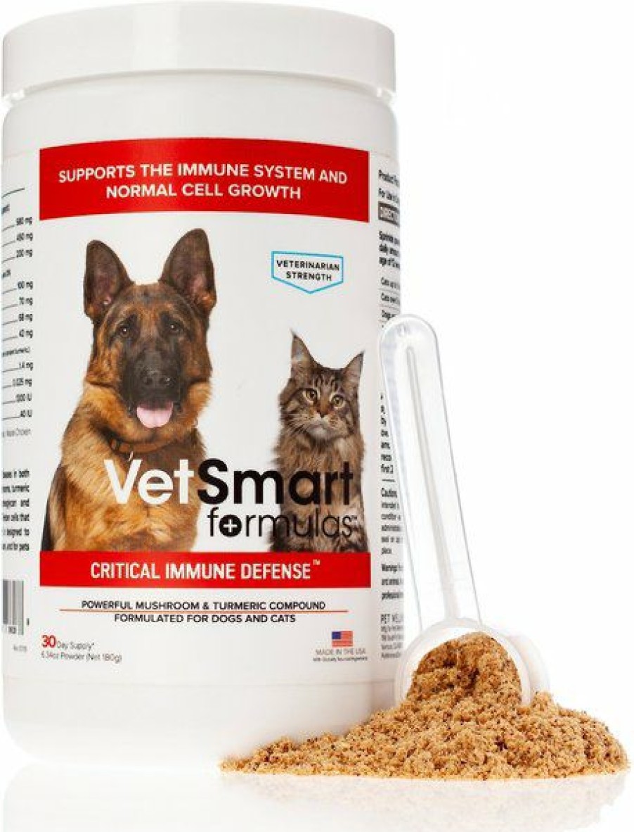 Cat Vitamins & Supplements * | Outlet Vetsmart Formulas Critical Immune Defense Mushroom & Turmeric Compound Dog & Cat Supplement, 6.3-Oz Bottle