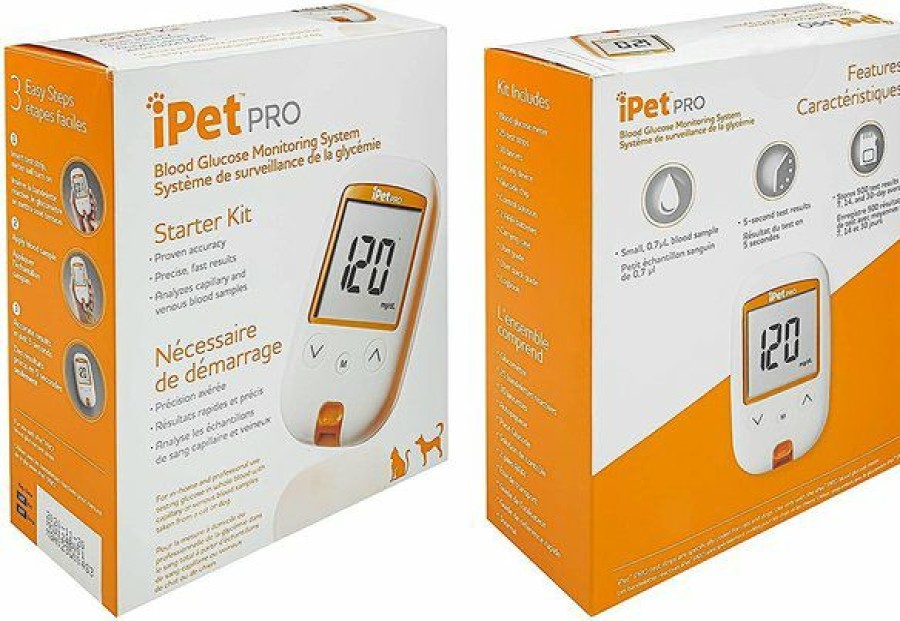 Cat Healthcare * | New Ipet Pro Blood Glucose Monitoring System Starter Kit For Dogs & Cats