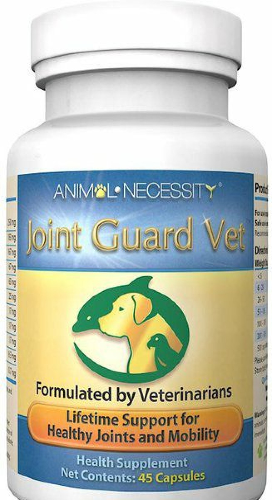 Cat Vitamins & Supplements * | Shop Animal Necessity Joint Guard Vet Hip & Joint Dog Supplement, 45 Count