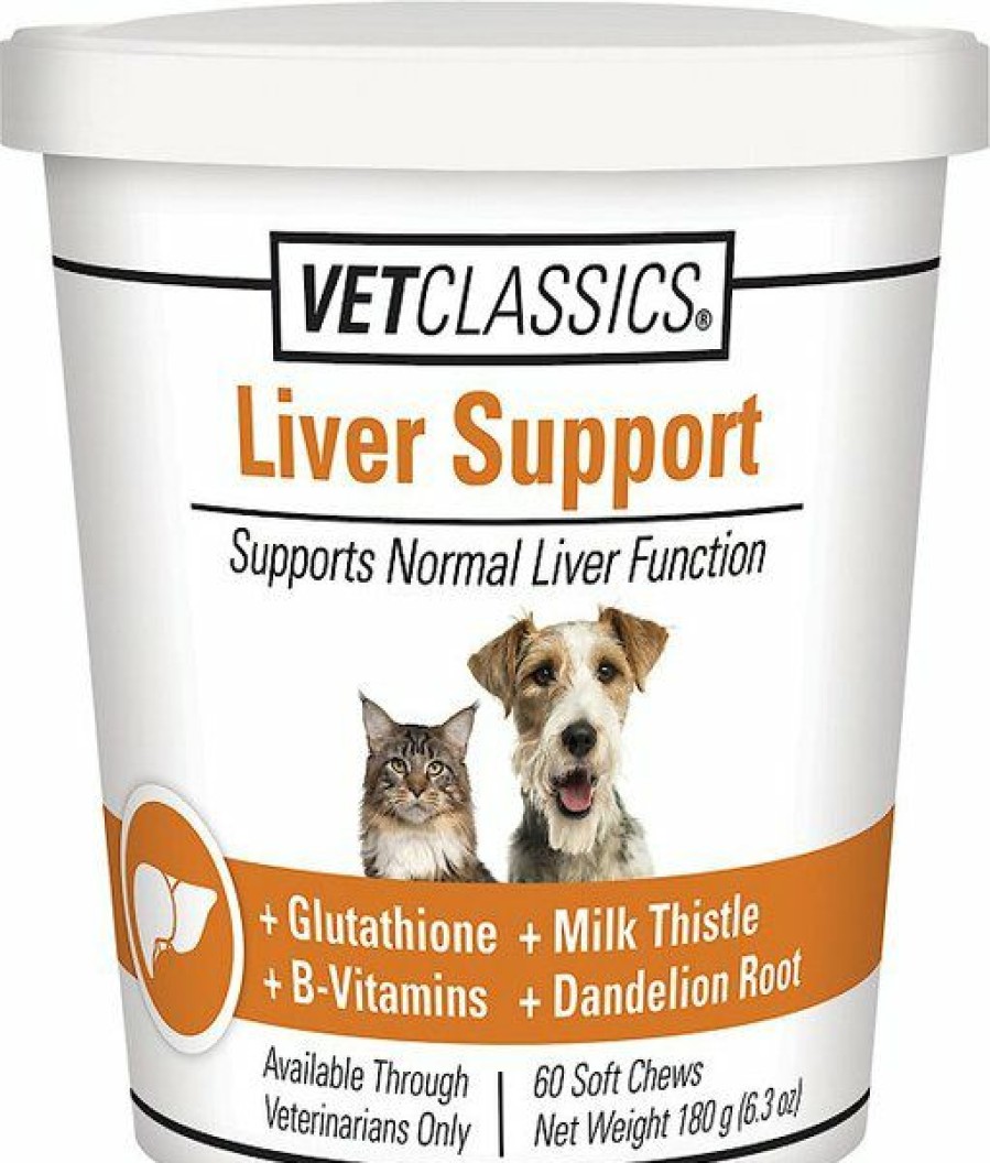 Cat Vitamins & Supplements * | Limited Edition Vetclassics Liver Support Soft Chews Dog & Cat Supplement