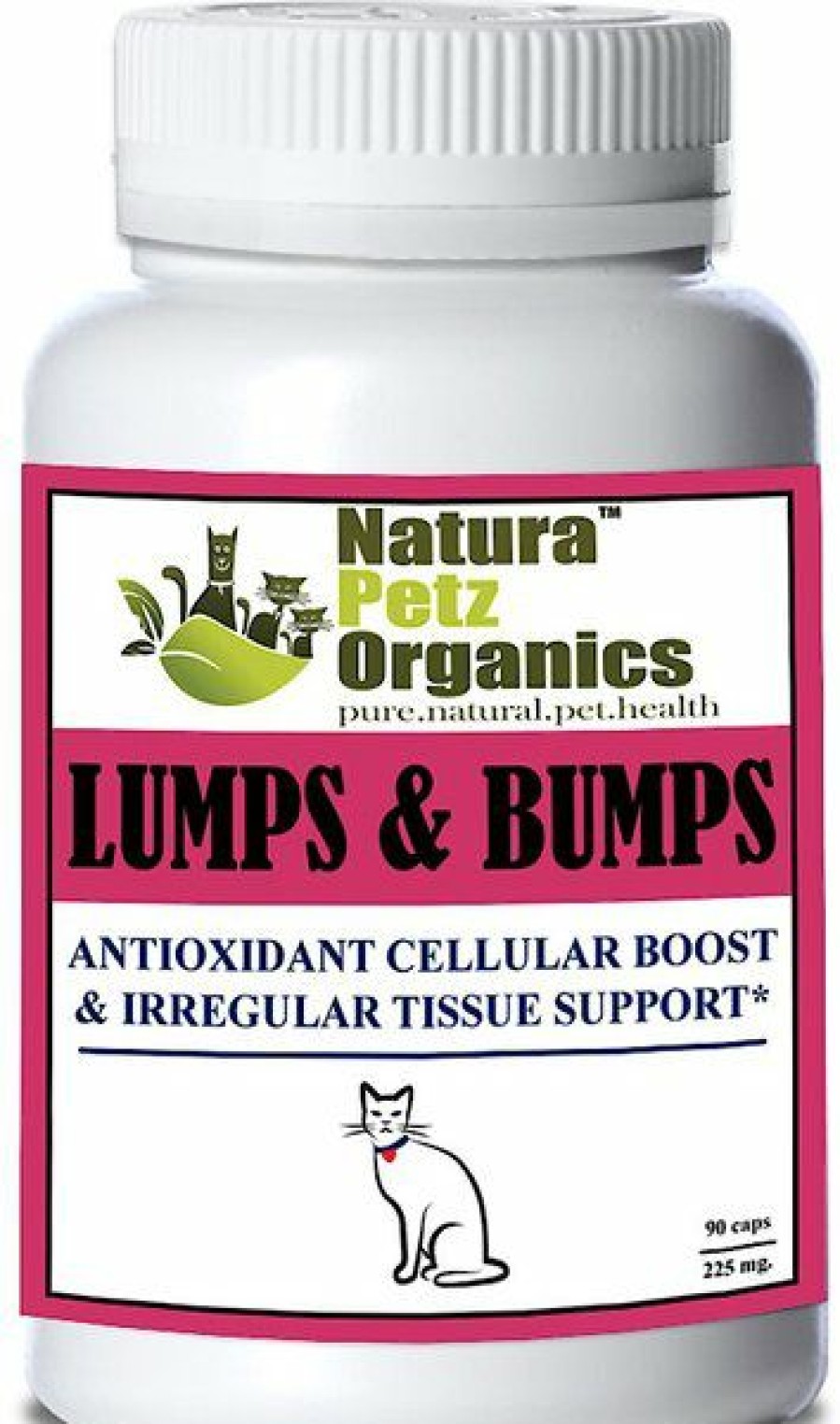 Cat Vitamins & Supplements * | Discount Natura Petz Organics Lumps & Bumps Capsules Cat Supplement, 90 Count