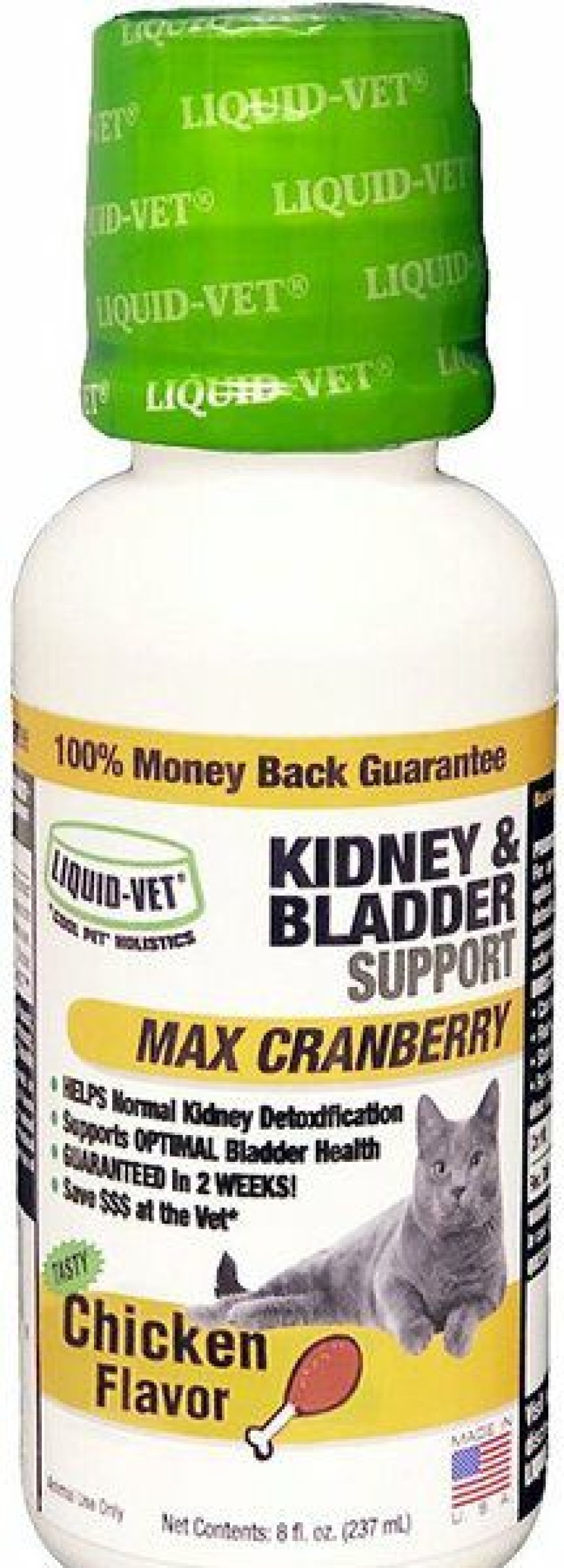 Cat Vitamins & Supplements * | Limited Edition Liquid-Vet Kidney & Bladder Support Chicken Flavor Cat Supplement, 8-Oz Bottle