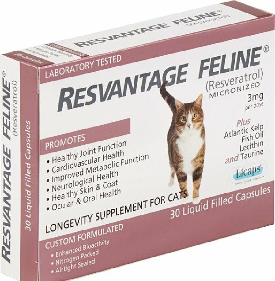 Cat Vitamins & Supplements * | Shop Resvantage Feline Longevity Cat Supplement, 30 Count