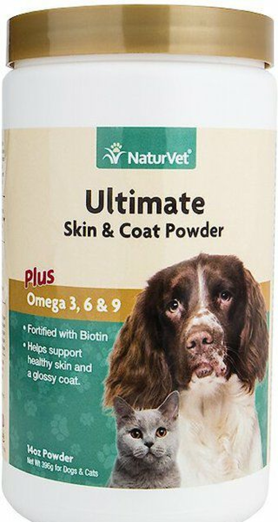 Cat Vitamins & Supplements * | New Naturvet Ultimate Powder Skin & Coat Supplement For Cats & Dogs