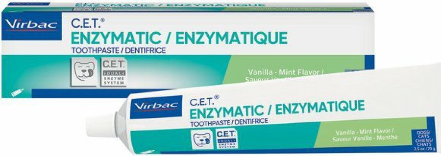 Cat Healthcare * | Discount Virbac C.E.T. Enzymatic Vanilla Mint Flavored Dog & Cat Toothpaste, 70 Gram