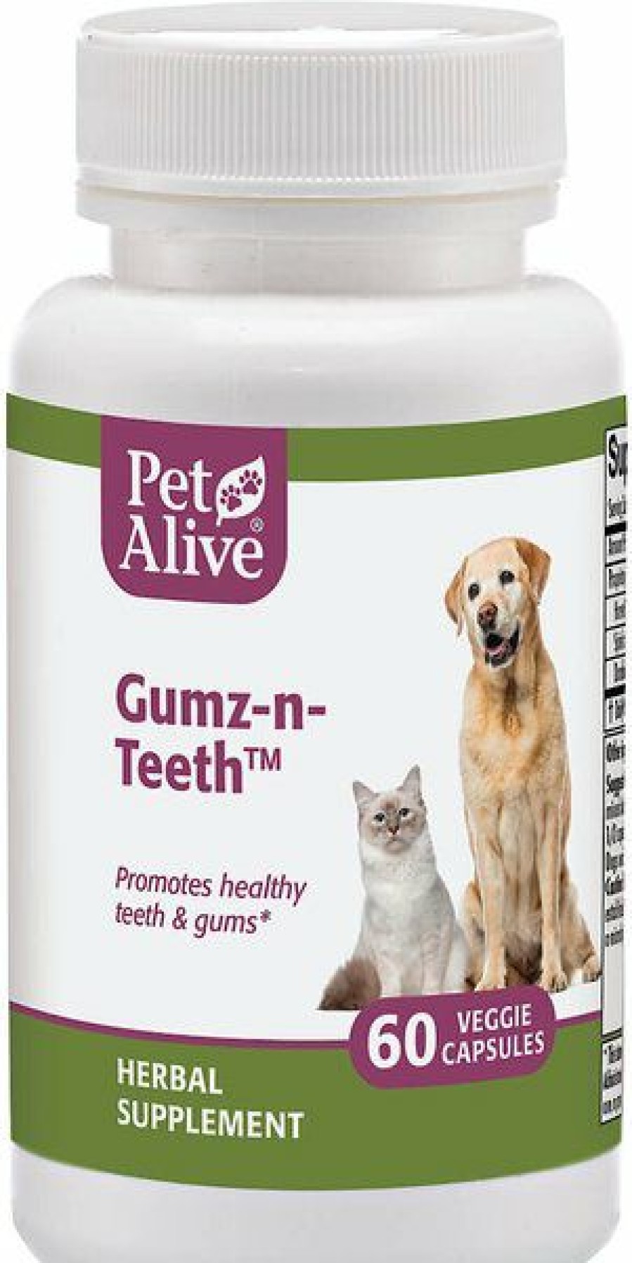 Cat Vitamins & Supplements * | Limited Edition Petalive Gumz-N-Teeth Gum & Teeth Health Dog & Cat Supplement, 60 Count