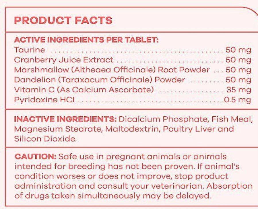 Cat Vitamins & Supplements * | Shop Petsprefer Urinary Tract Health Fish Flavor Tablet Cat Supplement, 90 Count