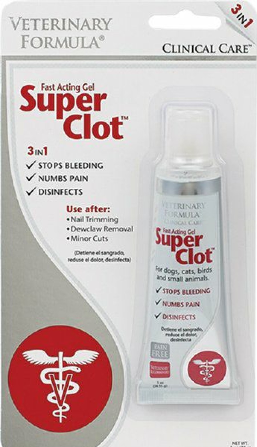 Cat Healthcare * | Shop Veterinary Formula Clinical Care Super Clot Fast Acting Gel For Dogs & Cats, 1-Oz Tube