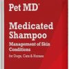 Cat Healthcare * | Shop Pet Md Antiseptic & Antifungal Medicated Dog, Cat & Horse Shampoo, 16-Oz Bottle