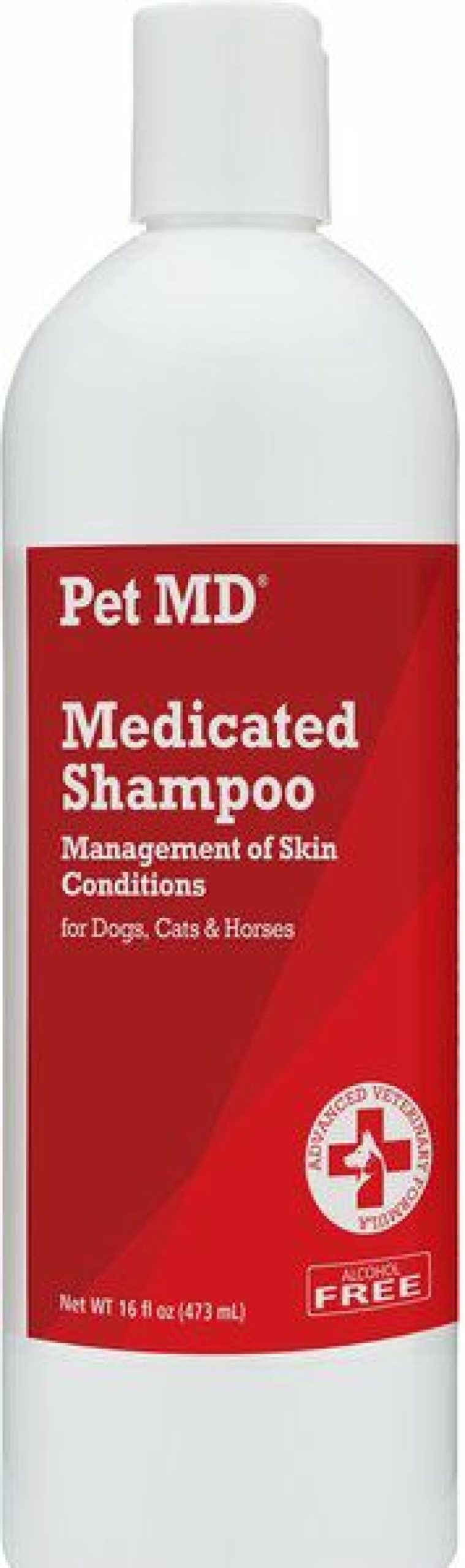 Cat Healthcare * | Shop Pet Md Antiseptic & Antifungal Medicated Dog, Cat & Horse Shampoo, 16-Oz Bottle