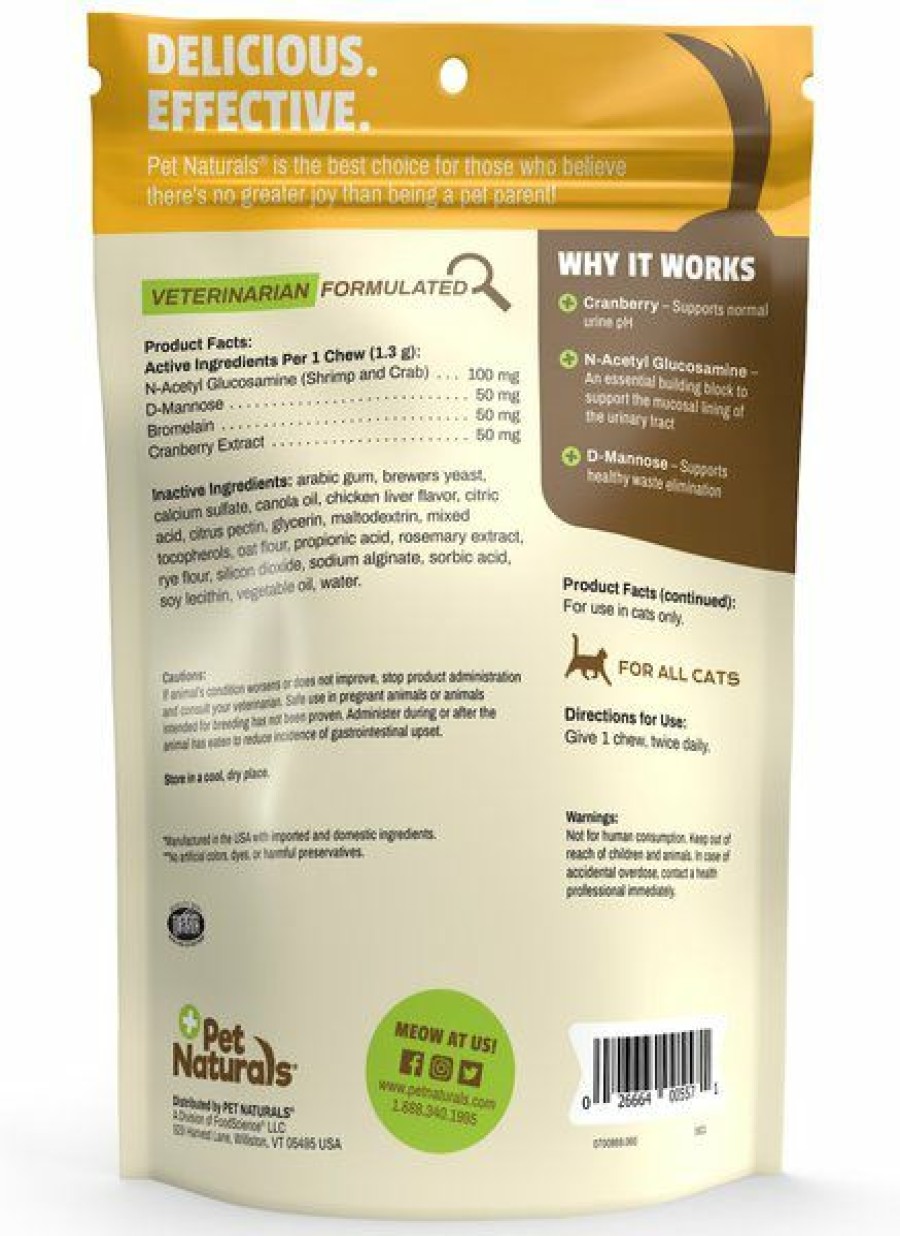 Cat Vitamins & Supplements * | New Pet Naturals Ut Support Cat Chews, 60 Count