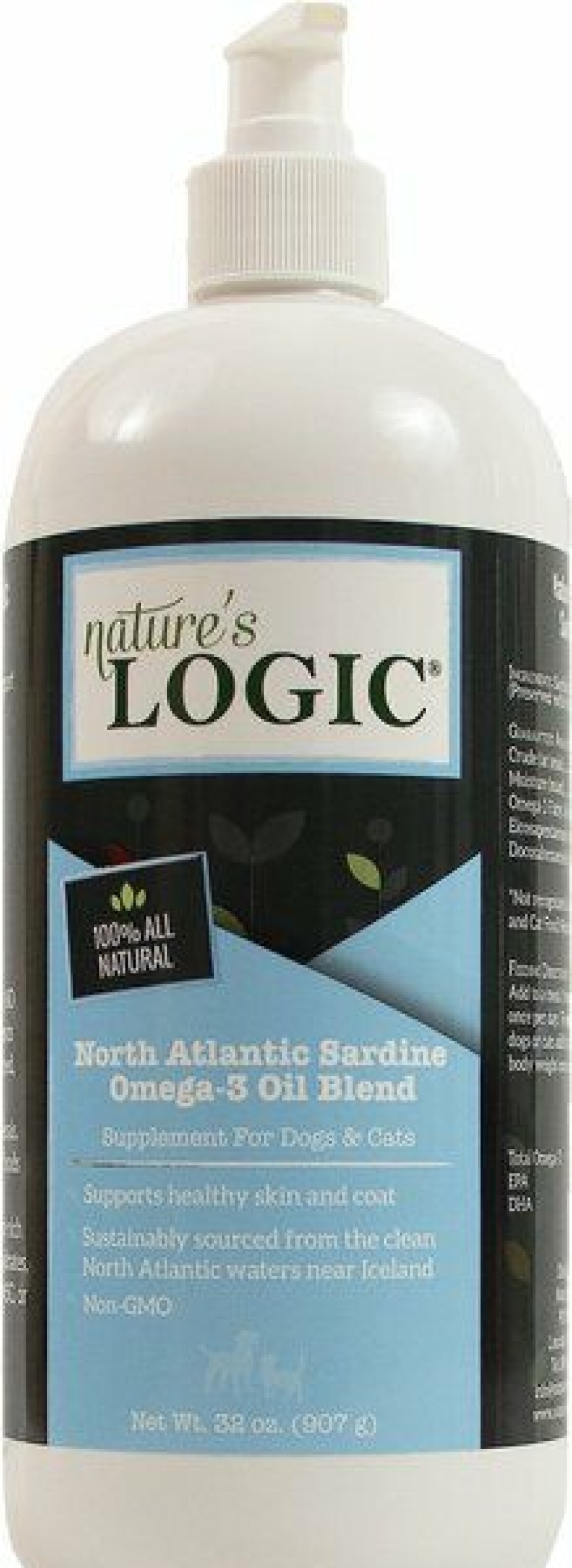 Cat Vitamins & Supplements * | Shop Nature'S Logic North Atlantic Sardine Oil Dog & Cat Supplement