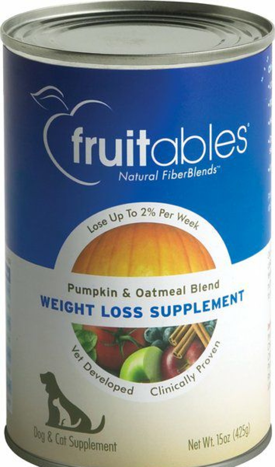 Cat Vitamins & Supplements * | Store Fruitables Pumpkin Superblend Weight Loss Dog & Cat Supplement, 15-Oz, Case Of 12