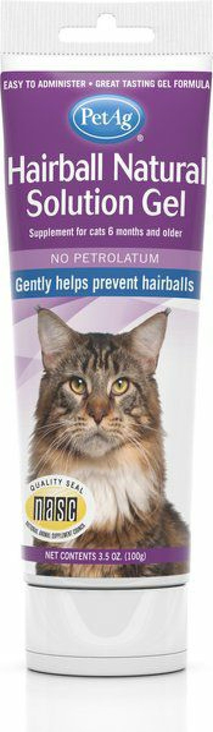 Cat Vitamins & Supplements * | Store Petag Hairball Natural Solution Chicken Flavored Hairball Control Supplement For Cats, 3.5-Oz Tube