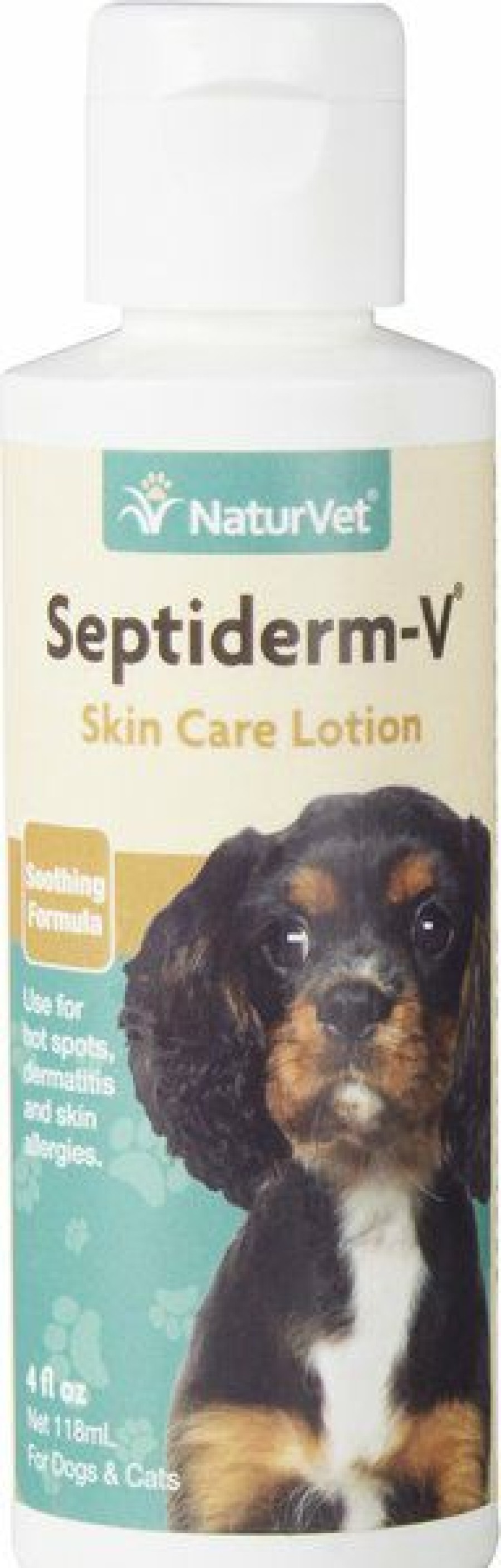 Cat Grooming * | New Naturvet Septiderm-V Lotion For Dogs & Cats