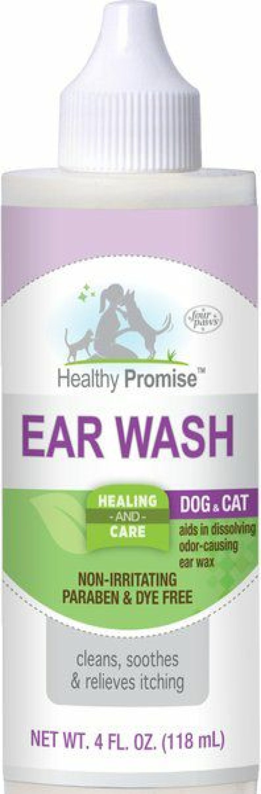 Cat Healthcare * | Shop Four Paws Healthy Promise Dog & Cat Ear Wash, 4-Oz Bottle