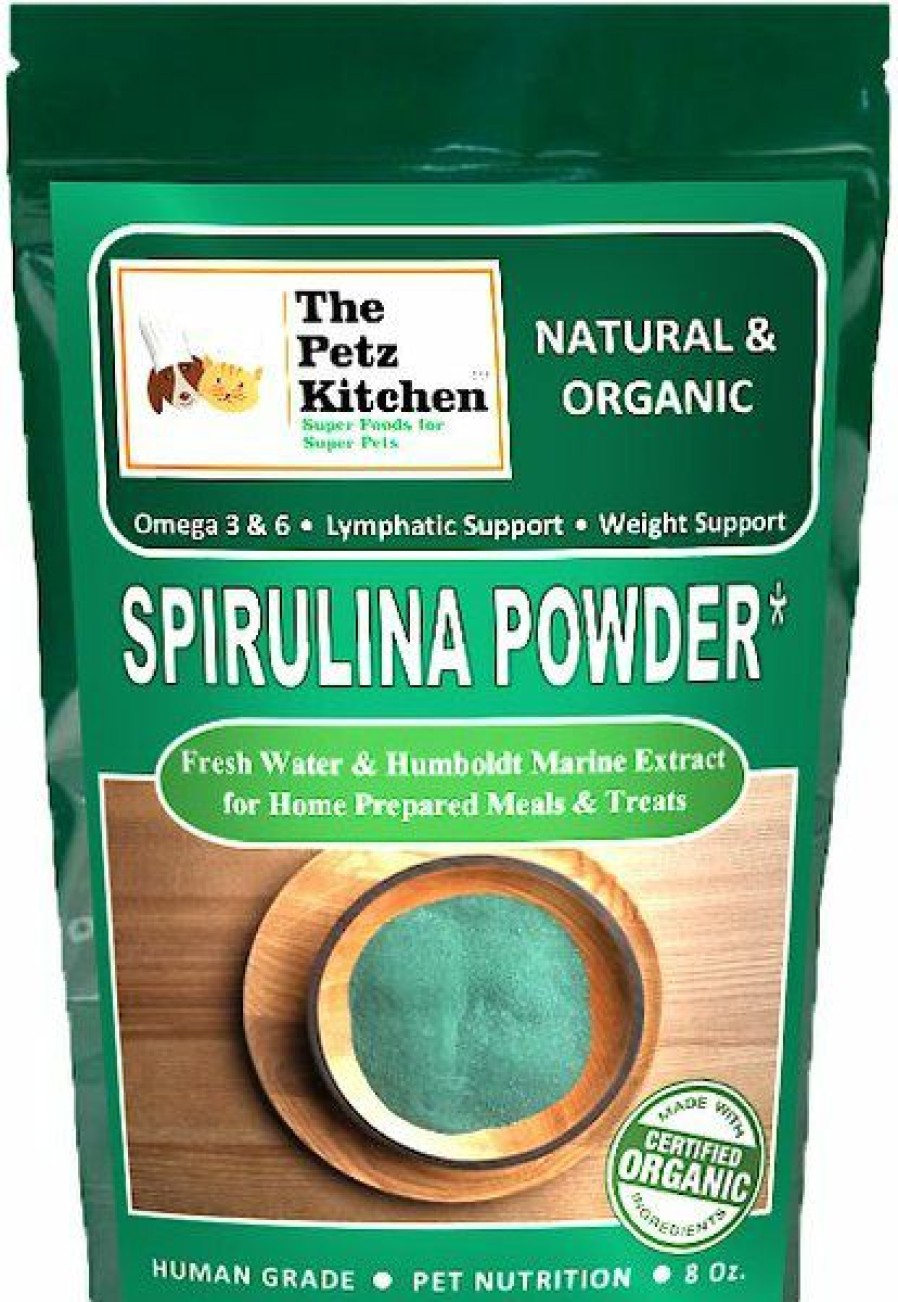 Cat Vitamins & Supplements * | New The Petz Kitchen Spirulina Omega 3 & 6 Lymphatic, Weight & Probiotic Immune Support Dog & Cat Supplement