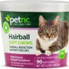 Cat Vitamins & Supplements * | Shop Petnc Natural Care Hairball Reduction Cat Soft Chews, 90 Count