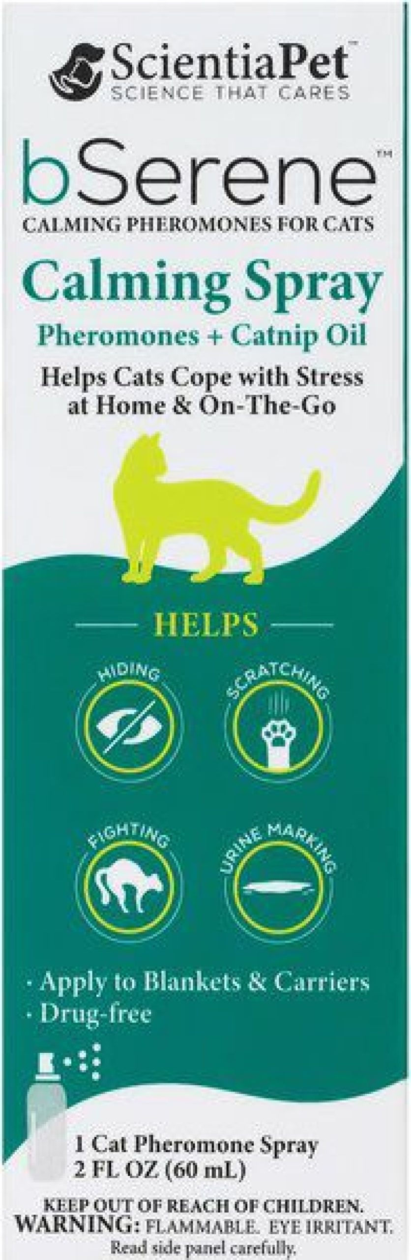 Cat Healthcare * | Limited Edition Bserene Pheromone & Catnip Oil Calming Spray For Cats, 2-Oz