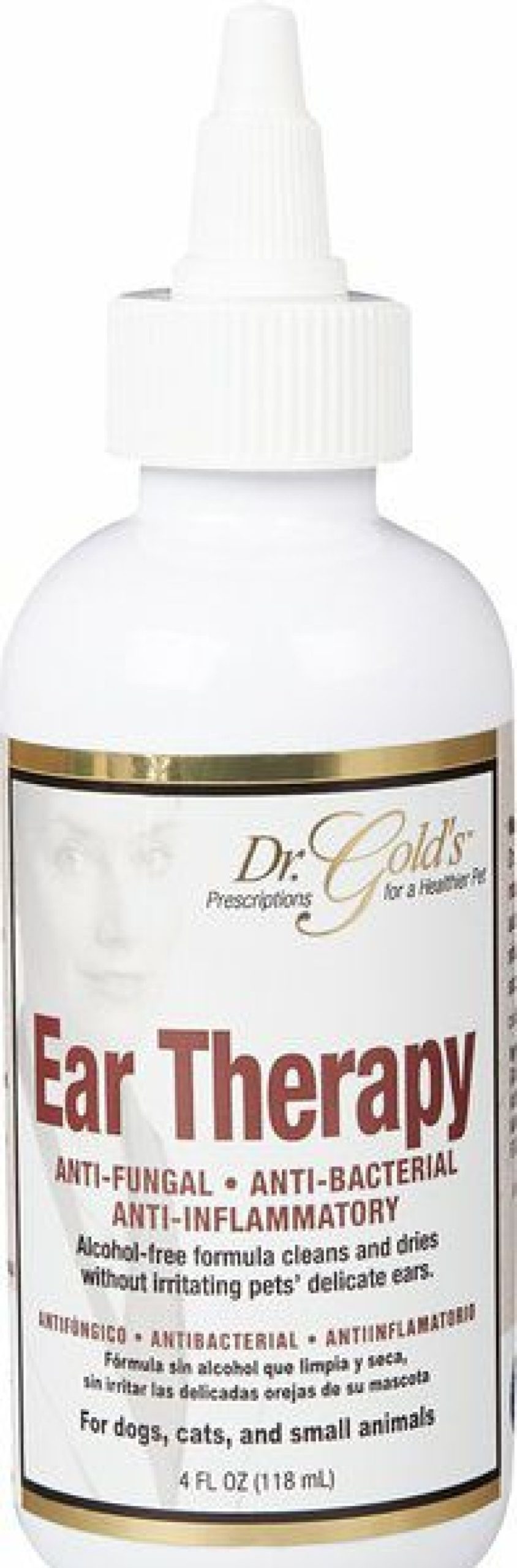 Cat Grooming * | Discount Dr. Gold'S Ear Therapy For Dogs & Cats, 4-Oz Bottle