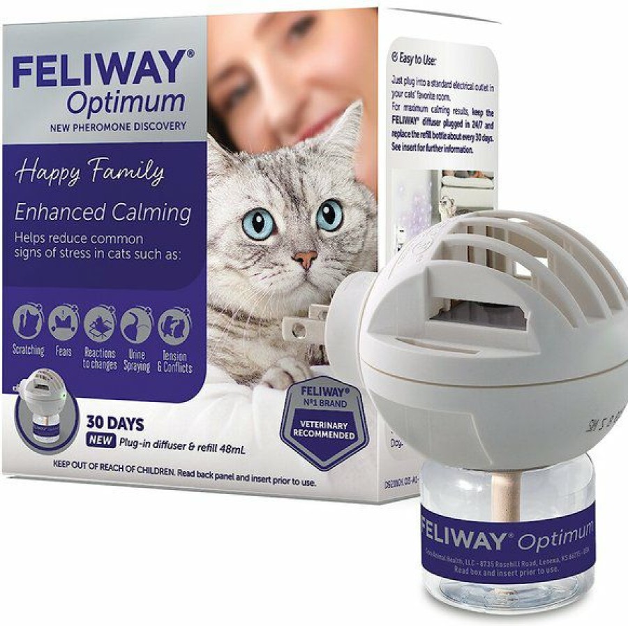 Cat Healthcare * | Shop Feliway Optimum Enhanced Calming 30 Day Diffuser For Cats