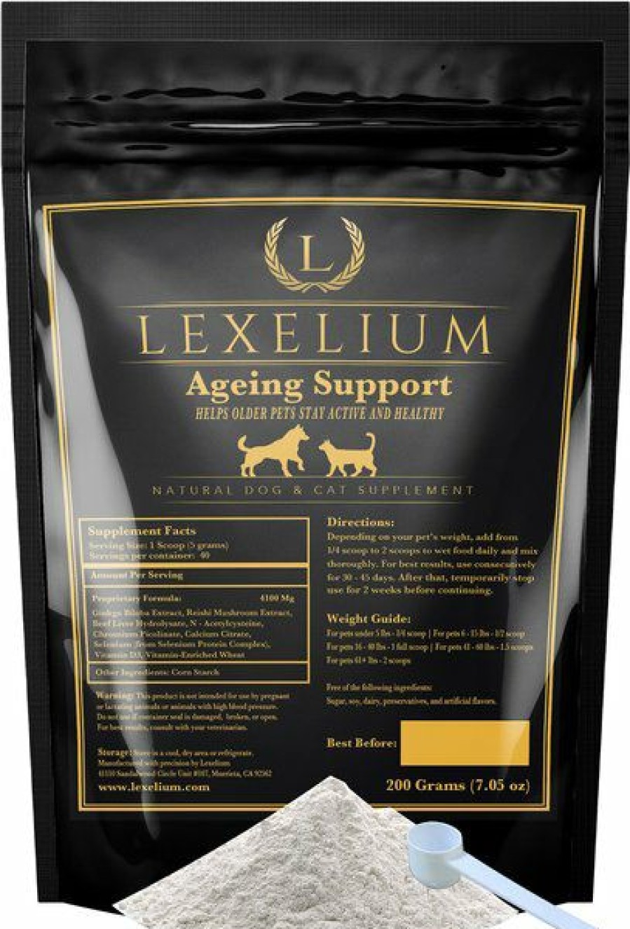 Cat Vitamins & Supplements * | New Lexelium Ageing Support Dog & Cat Supplement, 7-Oz Bag