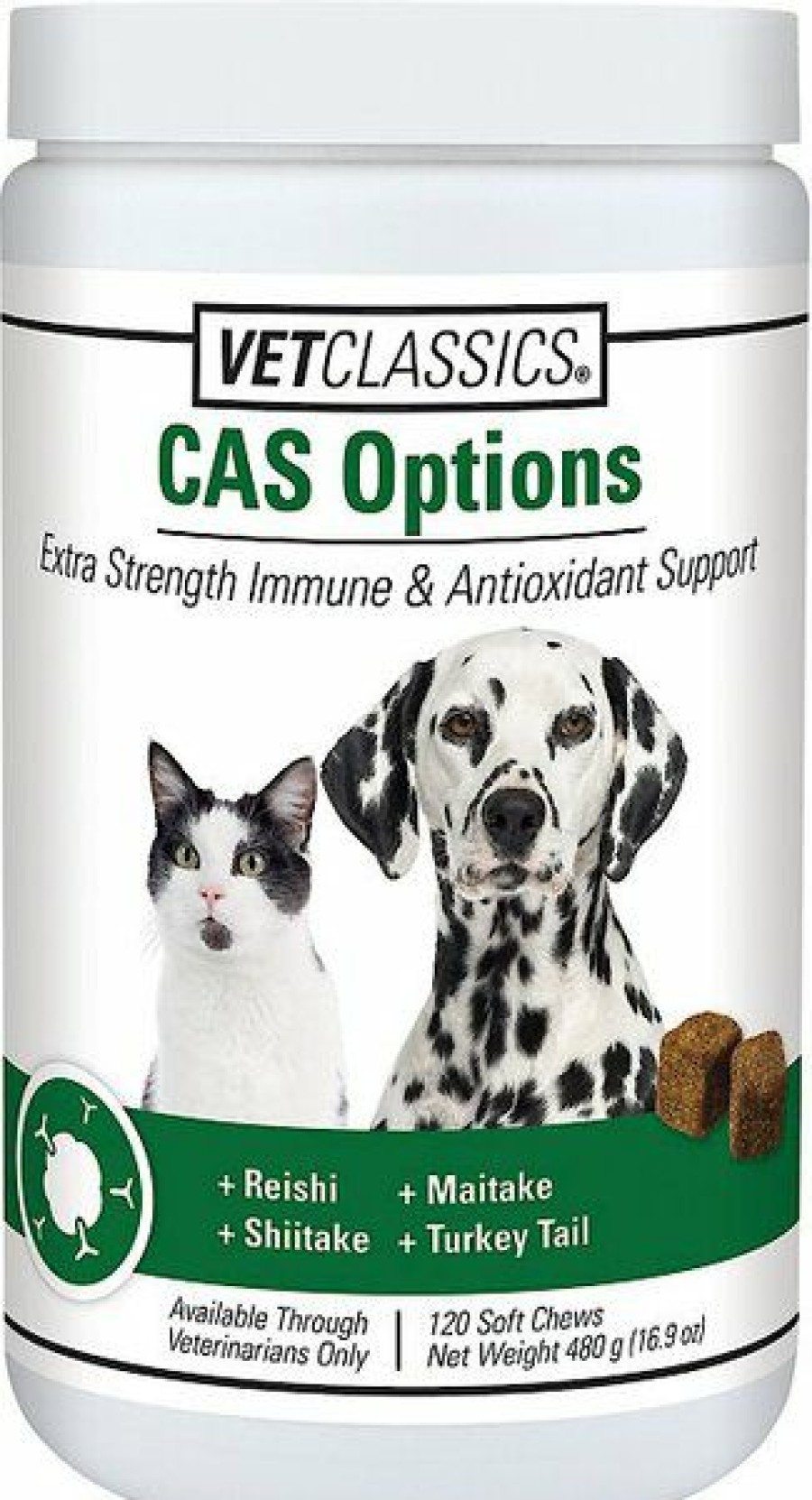 Cat Vitamins & Supplements * | Limited Edition Vetclassics Cas Options Extra Strength Immune & Antioxidant Support Dog & Cat Supplement, 120 Count