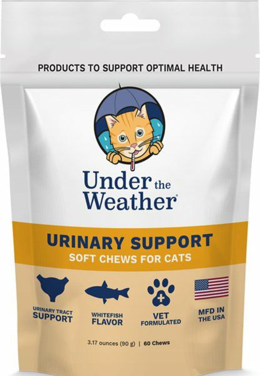 Cat Vitamins & Supplements * | New Under The Weather Urinary Support Soft Chews Cat Supplement, 60 Count