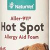 Cat Grooming * | Shop Naturvet Aller-911 Allergy Aid Hot Spot Plus Aloe Vera Dog & Cat Foam, 8-Oz Bottle