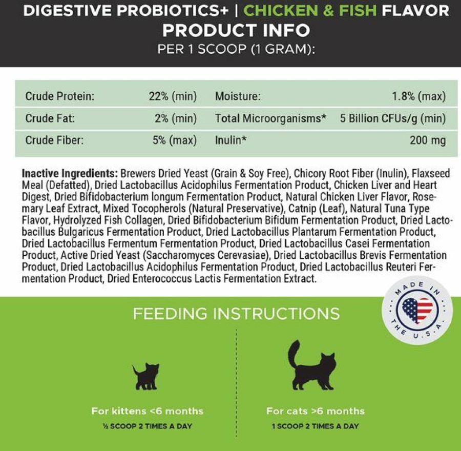 Cat Vitamins & Supplements * | Limited Edition Pethonesty Digestive Probiotics+ Premium Gut + Immune Health Cat Supplement, 4.2-Oz Bottle