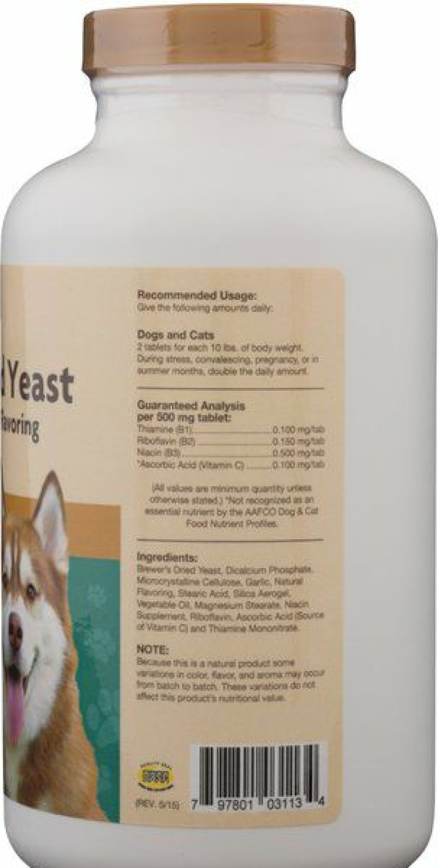 Cat Vitamins & Supplements * | Discount Naturvet Brewer'S Dried Yeast With Garlic Chewable Tablets Skin & Coat Supplement For Cats & Dogs